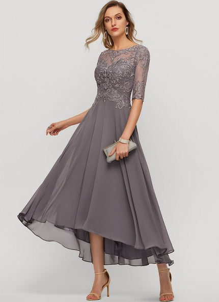 Robe de Soirée Sérénité Grise