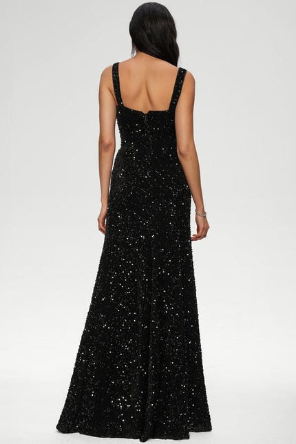 Robe De Soirée Noir Paillette - gallery 4
