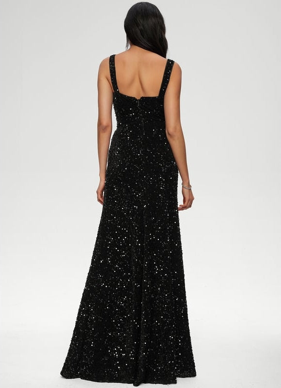 Robe De Soirée Noir Paillette - gallery 4