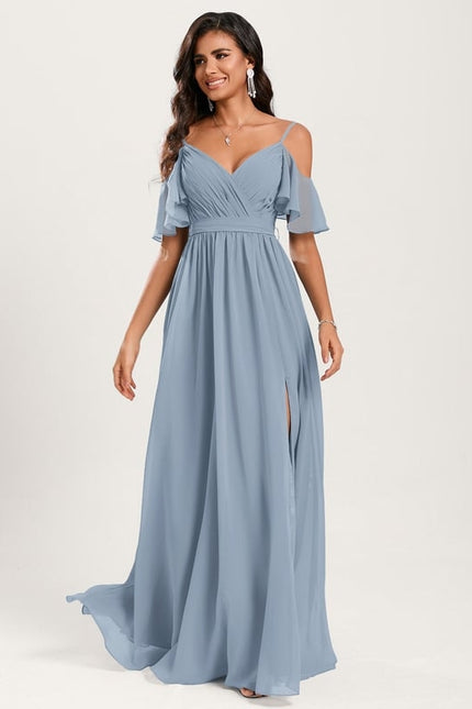 Robe de Soirée Légère Ciel - gallery 5