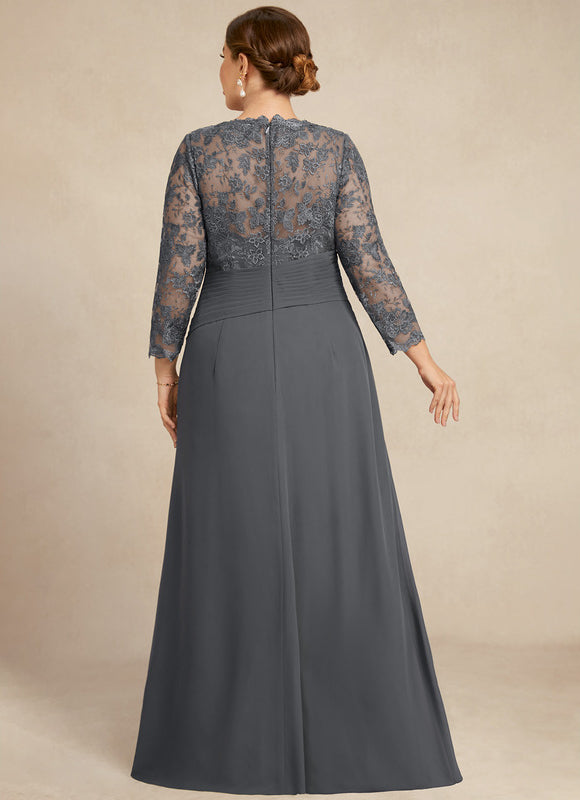 Robe de Soirée Gris Élégance Satiné - gallery 7