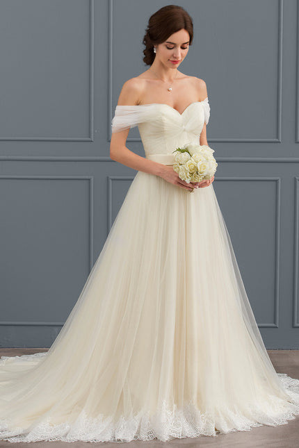 Robe de Soirée Élégance Tulle Naturel