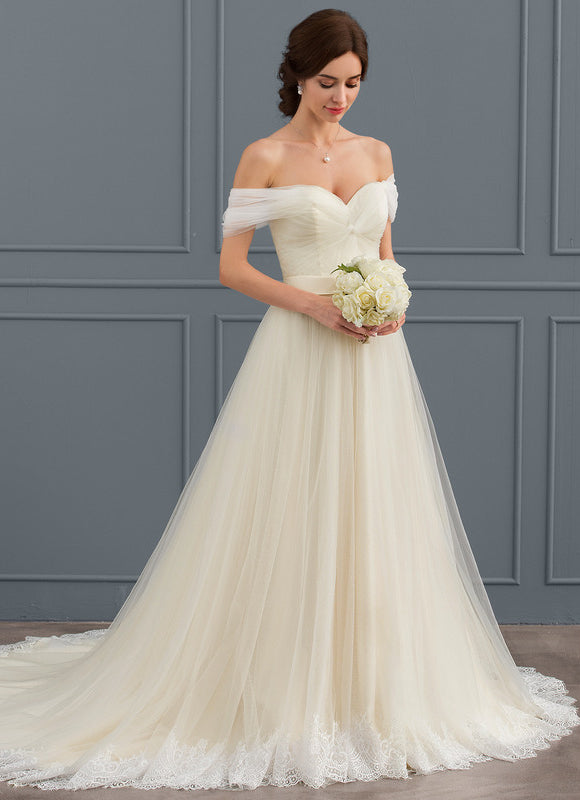 Robe de Soirée Élégance Tulle Naturel