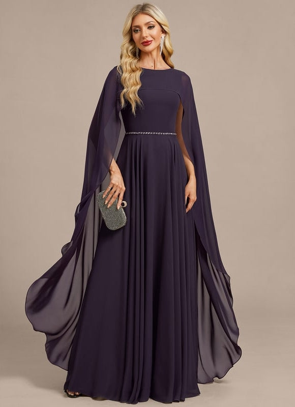 Robe de Soirée Mousseline Élégante - gallery 4