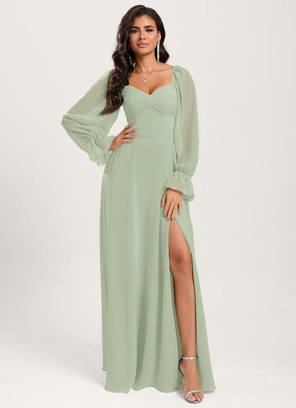 Robe de Soirée Émeraude Aérienne - gallery 4
