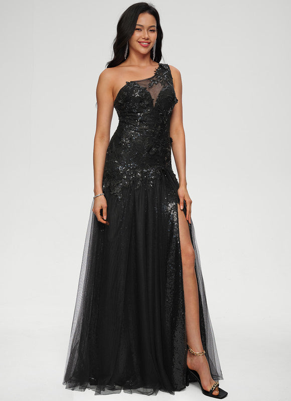 Robe de Soirée Noir Éclatant - gallery 3