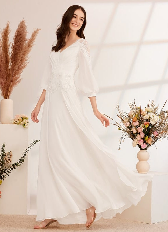 Robe de Soirée Fluide Éthérée