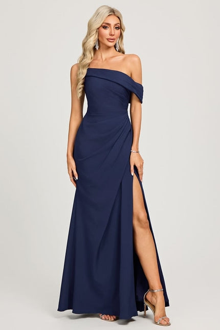 Robe de Soirée Fluide Asymétrique - gallery 2