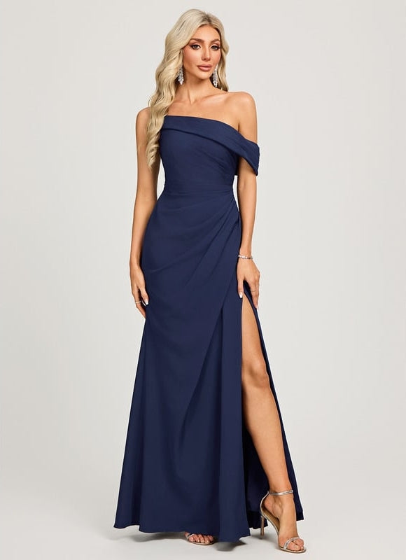 Robe de Soirée Fluide Asymétrique - gallery 2