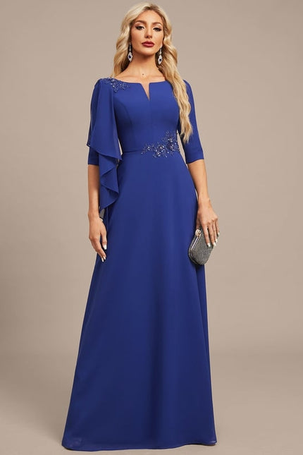 Robe de Soirée Éclatante Marine - gallery 2