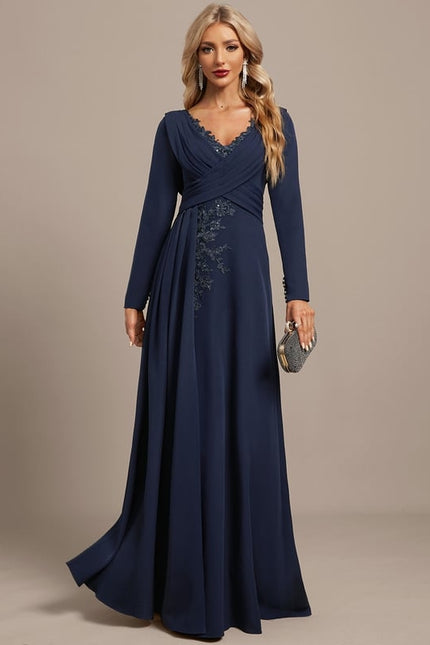 Robe de Soirée Élégance Marine Chic - gallery 1