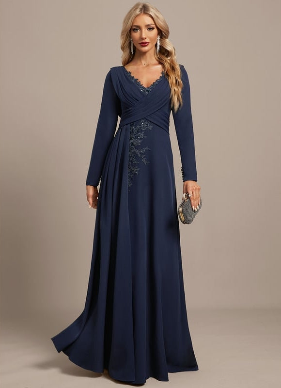 Robe de Soirée Élégance Marine Chic - gallery 1
