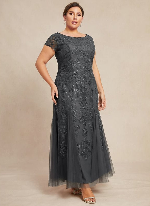 Robe de Soirée Gris Enchanté - gallery 6