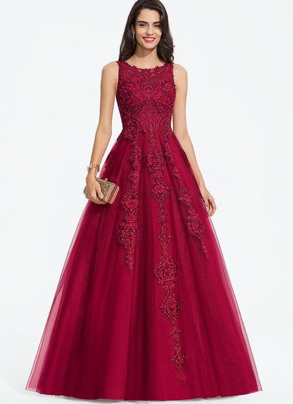Robe de Soirée Cerise Éclatante