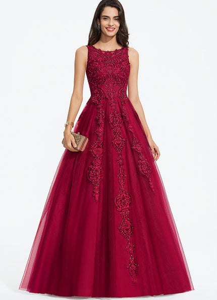 Robe de Soirée Cerise Éclatante
