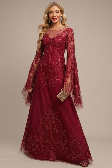 Robe de Soirée Bordeaux Enchantée - gallery 6