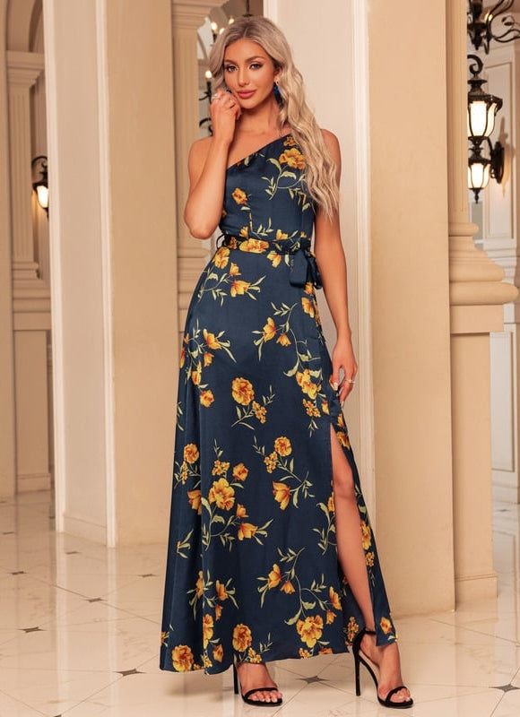 Robe de Soirée Fleur Marine - gallery 4