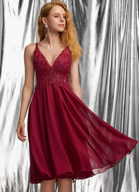 Robe de Soirée Rosée Aérienne - gallery 1