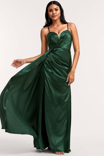Robe de Soirée Dorée Fluide