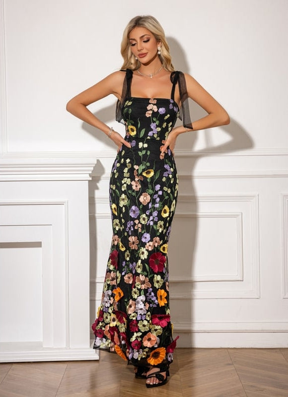 Robe de Soirée Florale Élégante - gallery 3