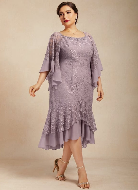 Robe de Soirée Velours Lavande - gallery 9