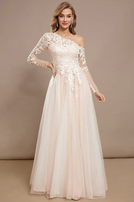Robe de Soirée Évanescente Rose