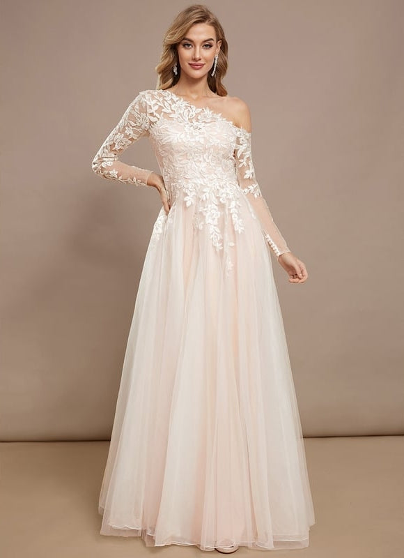 Robe de Soirée Évanescente Rose