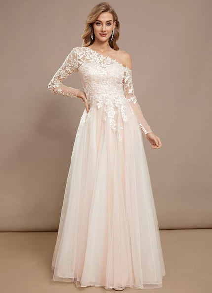 Robe de Soirée Évanescente Rose