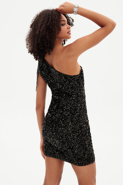 Robe De Soirée Paillette Bershka - gallery 4