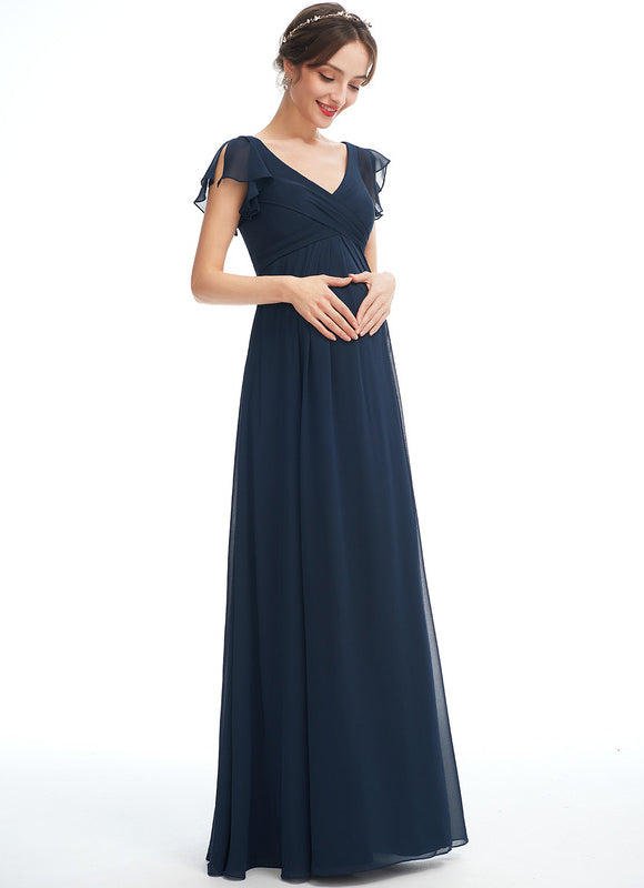 Robe de Soirée Flottante Rosée - gallery 3