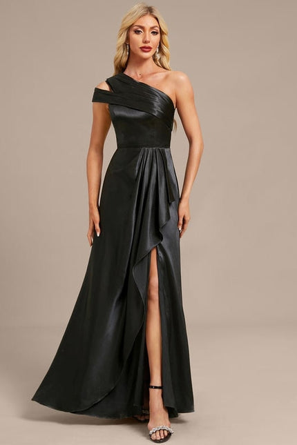 Robe Soirée En Satin De Soie - gallery 4