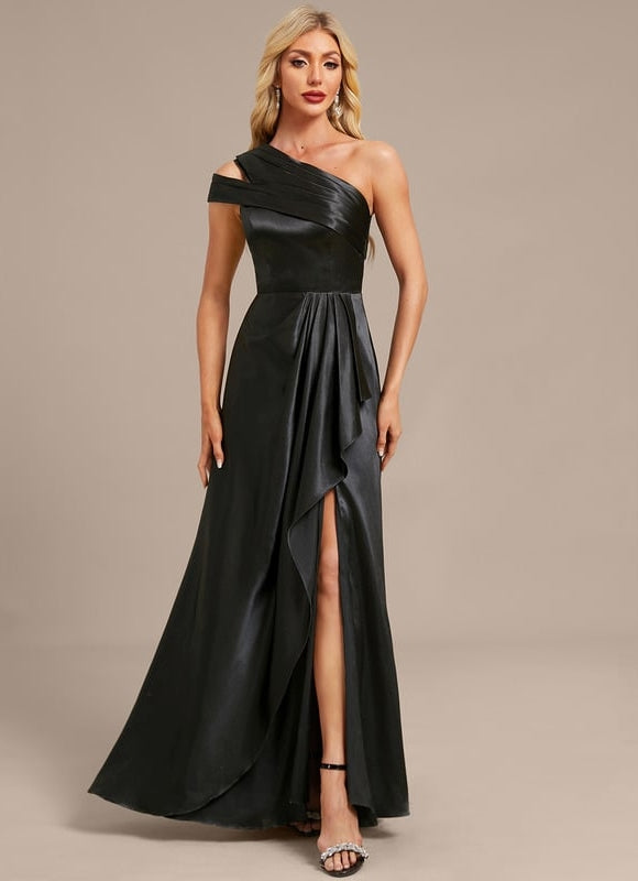Robe Soirée En Satin De Soie - gallery 4