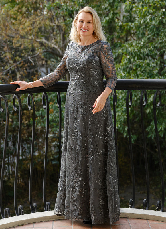 Robe de Soirée Élégance Charbon - gallery 2