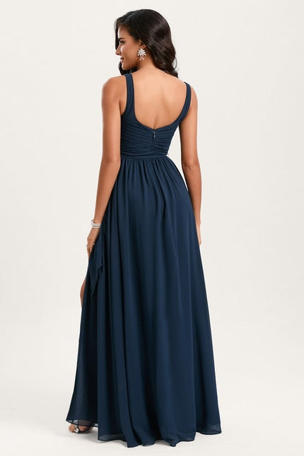 Robe de Soirée Fluide Vert Deau - gallery 4