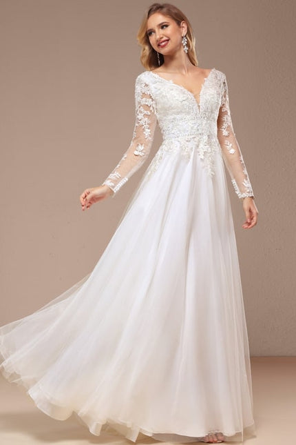 Robe De Soirée Avec Tulle Travaillé