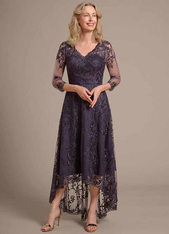 Robe de Soirée Dentelle Élevée - gallery 3