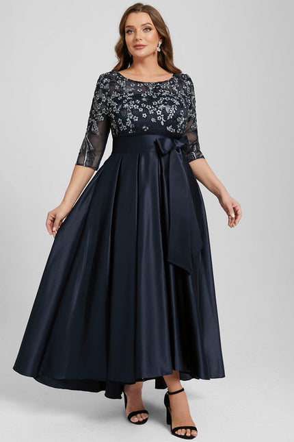 Robe de Soirée Satin Nuit Étoilée - gallery 9