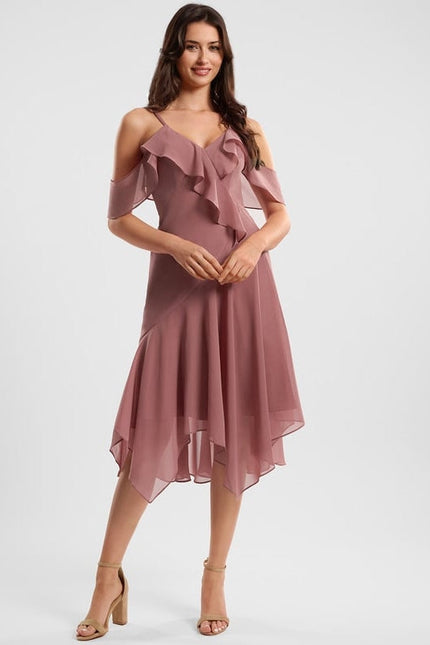 Robe de Soirée Vaporeuse Nocturne