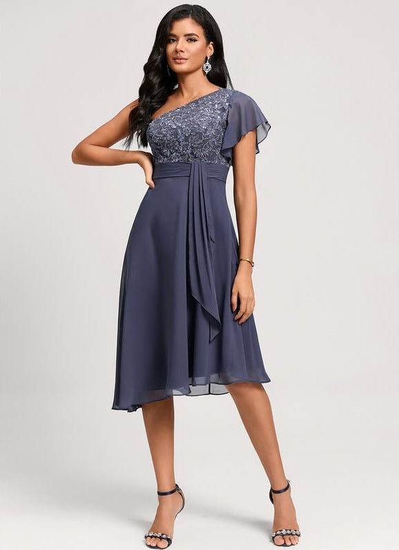 Robe de Soirée Chiffon Nuit - gallery 2
