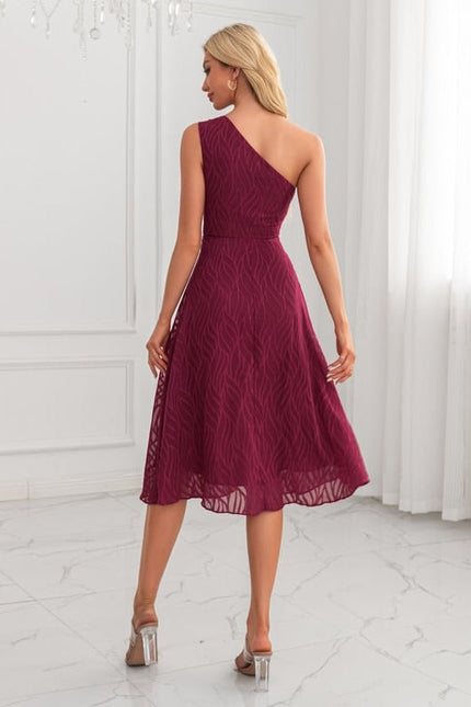 Robe de Soirée Trapèze Bordeaux - gallery 2