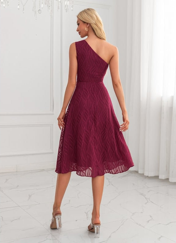 Robe de Soirée Trapèze Bordeaux - gallery 2