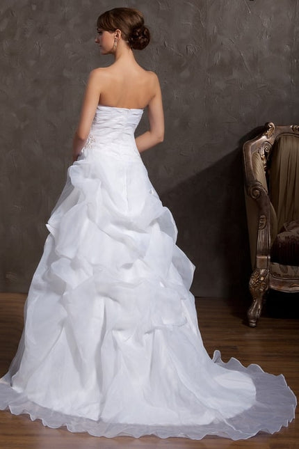 Robe De Soirée Chic Et Glamour Blanche - gallery 1