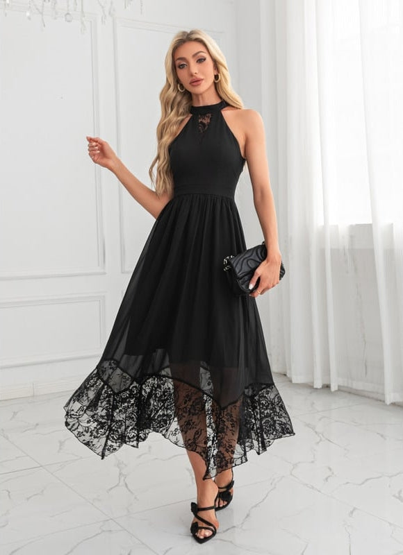 Robe de Soirée Dentelle Aérienne - gallery 3