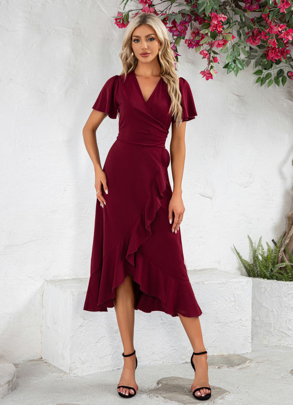 Robe de Soirée Chic Plissé Asymétrique - gallery 3