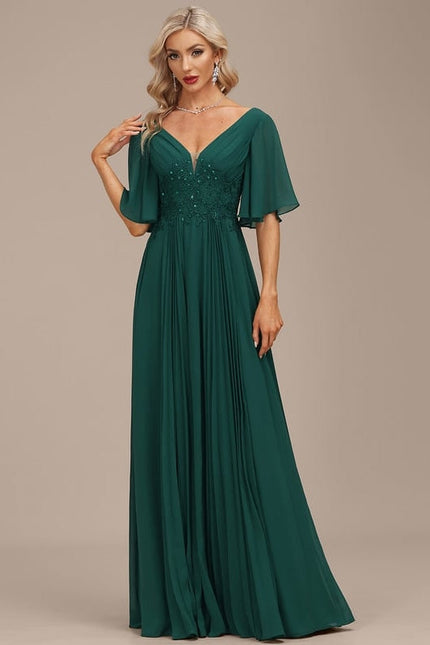Robe de Soirée Vert Éclatante - gallery 6