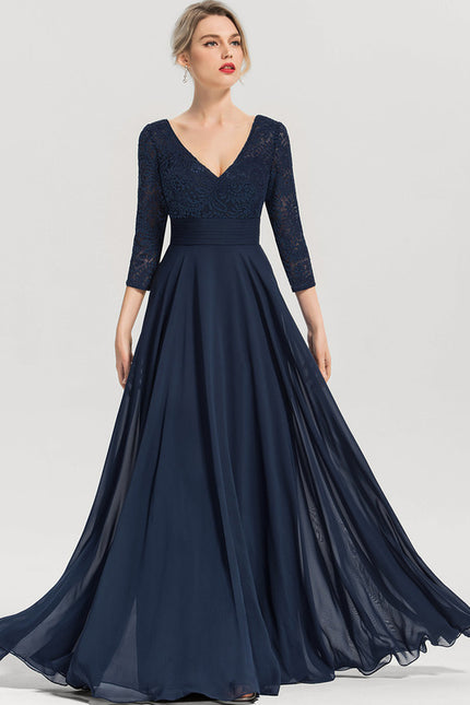 Robe de Soirée Élégance Marine Couture
