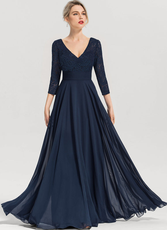 Robe de Soirée Élégance Marine Couture