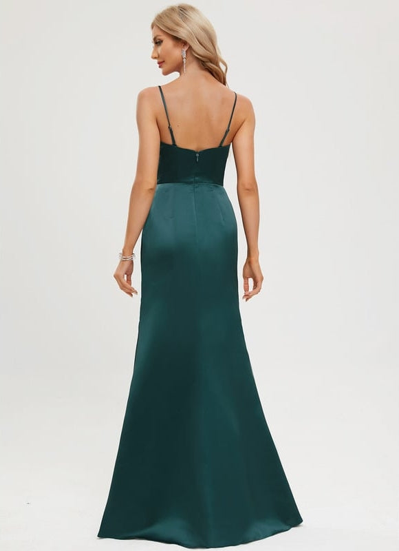 Robe de Soirée Satinique Fluide - gallery 3