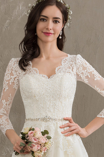 Robe de Soirée Écrue Enchantée - gallery 6