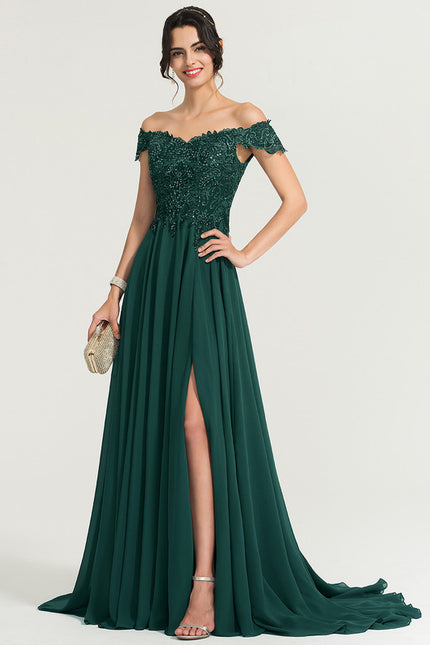 Robe de Soirée Émeraude Rayonnante - gallery 1